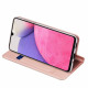 Rausvai auksinės spalvos atverčiamas dėklas Samsung Galaxy A33 5G telefonui "Dux Ducis Skin Pro"