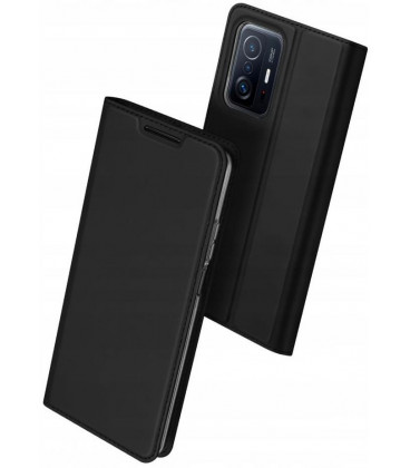  	Juodas atverčiamas dėklas Xiaomi 11T 5G / 11T Pro 5G telefonui "Dux Ducis Skin Pro"
