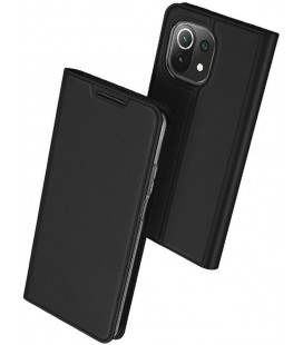 Juodas atverčiamas dėklas Xiaomi Mi 11 Lite 4G / 5G / NE telefonui "Dux Ducis Skin Pro"