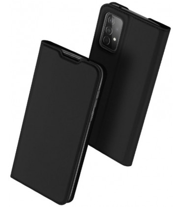 Juodas atverčiamas dėklas Samsung Galaxy A52 / A52 5G / A52s 5G telefonui "Dux Ducis Skin Pro"
