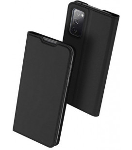 Juodas atverčiamas dėklas Samsung Galaxy S20 FE telefonui "Dux Ducis Skin Pro"