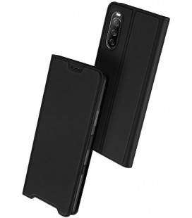 Juodas atverčiamas dėklas Sony Xperia 10 III telefonui "Dux Ducis Skin Pro"
