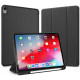 Juodas atverčiamas dėklas Apple iPad Air 10.9” 4 / 5 / 2020-2022 / 11” 6 / 7 / 8 / 2024-2026 planšetei "Dux Ducis Domo"