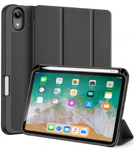 Juodas atverčiamas dėklas Apple iPad Mini 6 2021 planšetei "Dux Ducis Domo"