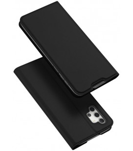 Juodas atverčiamas dėklas Samsung Galaxy A32 5G telefonui "Dux Ducis Skin Pro"