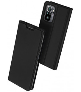 Juodas atverčiamas dėklas Xiaomi Redmi Note 10 / 10S telefonui "Dux Ducis Skin Pro"