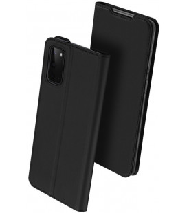 Juodas atverčiamas dėklas Samsung Galaxy S20 telefonui "Dux Ducis Skin Pro"