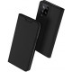 Juodas atverčiamas dėklas Samsung Galaxy A22 / M22 4G/LTE telefonui "Dux Ducis Skin Pro"