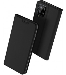 Juodas atverčiamas dėklas Samsung Galaxy A22 / M22 4G/LTE telefonui "Dux Ducis Skin Pro"