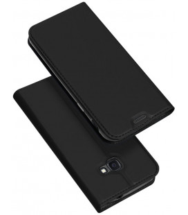Juodas atverčiamas dėklas Samsung Galaxy Xcover 4S telefonui "Dux Ducis Skin Pro"