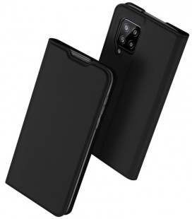 Juodas atverčiamas dėklas Samsung Galaxy A42 5G telefonui "Dux Ducis Skin Pro"