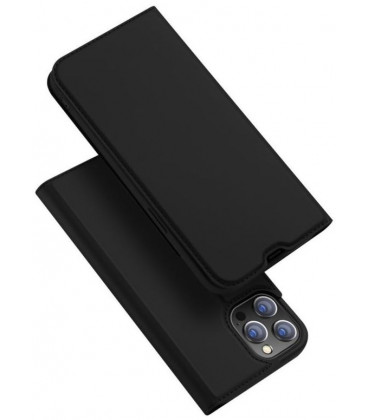 Juodas atverčiamas dėklas Apple iPhone 13 Pro telefonui "Dux Ducis Skin Pro"