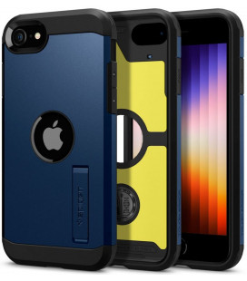 Mėlynas dėklas Apple iPhone SE 2020 / 2022 telefonui "Spigen Tough Armor"