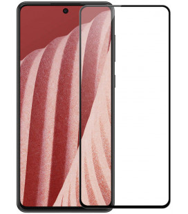 Juodas apsauginis grūdintas stiklas Samsung Galaxy A73 5G telefonui "Nillkin Amazing 2.5D CP+ Pro"