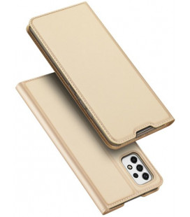 Auksinės spalvos atverčiamas dėklas Samsung Galaxy A53 5G telefonui "Dux Ducis Skin Pro"