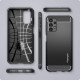 Juodas dėklas Samsung Galaxy A13 4G telefonui "Spigen Rugged Armor"