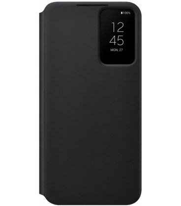 Originalus juodas atverčiamas dėklas "Clear View Case" Samsung Galaxy S22 Plus telefonui "EF-ZS906CBE"