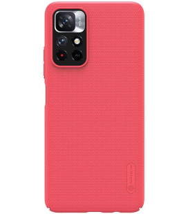 Raudonas dėklas Xiaomi Redmi Note 11T 5G / Poco M4 Pro 5G telefonui "Nillkin Super Frosted Pro"