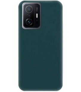 Dėklas Rubber TPU Xiaomi 11T 5G/11T Pro 5G tamsiai žalias