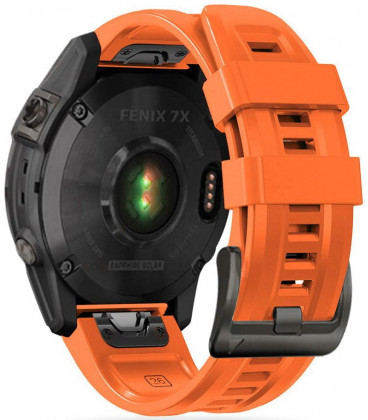 Oranžinė apyrankė Garmin Fenix 5 / 6 / 6 Pro / 7 / 8 / 8 Pro / E / 9 / 9 Pro (47 mm) laikrodžiui "Tech-Protect Iconband"