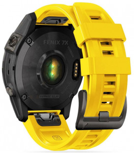 Geltona apyrankė Garmin Fenix 5 / 6 / 6 Pro / 7 / 8 / 8 Pro / E / 9 / 9 Pro (47 mm) laikrodžiui "Tech-Protect Iconband"