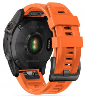 Oranžinė apyrankė Garmin Fenix 5X / 5X Plus / 6X / 6X Pro / 7X / 8 / 8 Pro / 9 / 9 Pro (51 mm) laikrodžiui "Tech-Protect Iconban