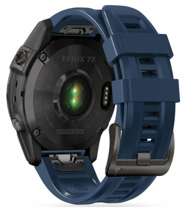 Mėlyna apyrankė Garmin Fenix 5X / 3HR / 5X Plus / 6X / 6X Pro / 7X / 8 / 8 Pro (51 mm) laikrodžiui "Tech-Protect Iconband"