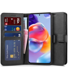 Juodas atverčiamas dėklas Xiaomi Redmi Note 11 Pro Plus 5G telefonui "Tech-protect Wallet"