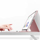 Rožinis atverčiamas dėklas + klaviatūra Apple iPad Air 4 2020 / 5 2022 planšetei "Tech-Protect SC Pen + Keyboard"