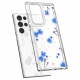 Dėklas su gėlėmis Samsung Galaxy S22 Ultra telefonui "Spigen Cyrill Cecile Blue Spring"