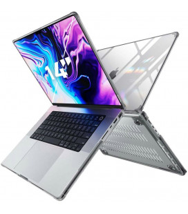 Juodas dėklas Apple MacBook Pro 14 2021-2022 kompiuteriui "Supcase Unicorn Beetle Clear"