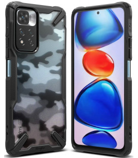 Juodas (Camo) dėklas Xiaomi Redmi Note 11 Pro Plus 5G telefonui "Ringke Fusion X"