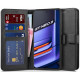Juodas atverčiamas dėklas Realme GT Neo 3 telefonui "Tech-protect Wallet"