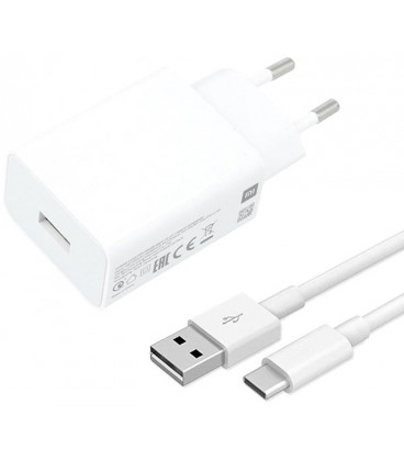 Baltas originalus pakrovėjas + USB - Type-C laidas "Xiaomi MDY-11-EP USB 22,5W + Type-C"