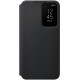 Originalus juodas atverčiamas dėklas "Clear View Case" Samsung Galaxy S22 telefonui "EF-ZS901CBE"