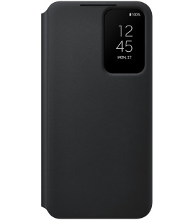 Originalus juodas atverčiamas dėklas "Clear View Case" Samsung Galaxy S22 telefonui "EF-ZS901CBE"