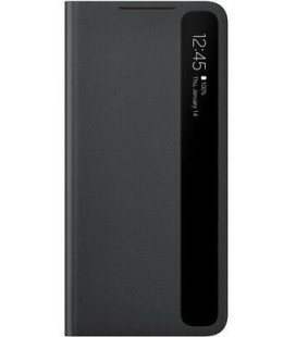 Originalus juodas atverčiamas dėklas "Clear View Cover" Samsung Galaxy S21 Plus telefonui "EF-ZG996CBE"