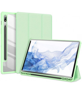 Žalias atverčiamas dėklas Samsung Galaxy Tab S7 FE / S7 Plus / S8 Plus planšetei "Dux Ducis Toby"