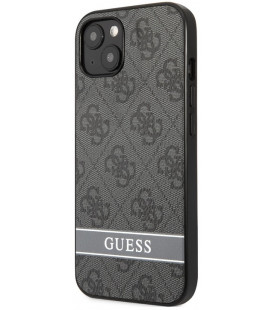 Pilkas dėklas Apple iPhone 13 telefonui "Guess PU 4G Stripe Case"