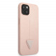 Rožinis dėklas Apple iPhone 13 telefonui "Guess PU Saffiano Triangle Case"