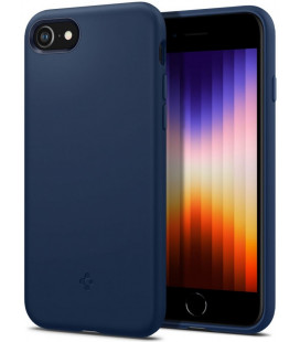 Mėlynas silikoninis dėklas Apple iPhone 7 / 8 / SE 2020 / SE 2022 telefonui "Spigen Silicone Fit"