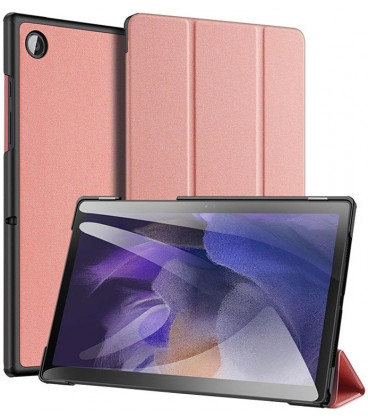 Rožinis atverčiamas dėklas Samsung Galaxy Tab A8 10.5 X200 / X205 planšetei "Dux Ducis Domo"
