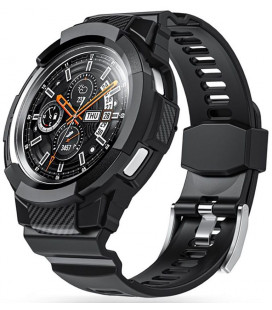 Juoda apyrankė Samsung Galaxy Watch 4 Classic 46mm laikrodžiui "Tech-Protect Scout Pro"