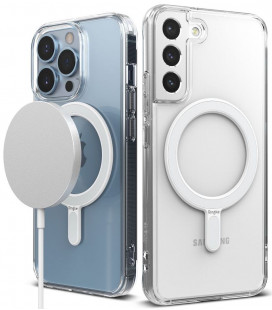 Baltas metalinis žiedas "Ringke Magnetic Plate Magsafe Ring"