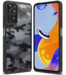 Juodas (Camo) dėklas Xiaomi Redmi Note 11 Pro / 11 Pro 5G telefonui "Ringke Fusion"