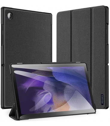  	Juodas atverčiamas dėklas Samsung Galaxy Tab A8 10.5 X200 / X205 planšetei "Dux Ducis Domo" 