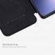 Odinis juodas atverčiamas dėklas Xiaomi 12 / 12X telefonui "Nillkin Qin Book"