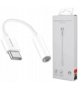 Originalus baltas Huawei audio adapteris Type-C - 3.5mm "Huawei CM20"
