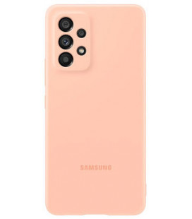 Originalus rožinis (Peach) dėklas "Silicone Cover" Samsung Galaxy A53 5G telefonui "EF-PA536TPE"
