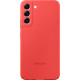 Originalus raudonas (Coral) dėklas "Silicone Cover" Samsung Galaxy S22 Plus telefonui "EF-PS906TPE"